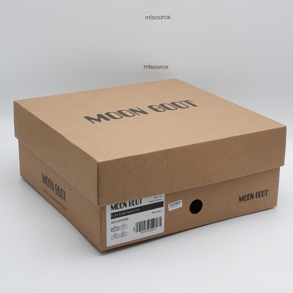 NEW Women's Moon Boot Icon Low Faux Fur Snow Boots Black - Picture 11 of 15